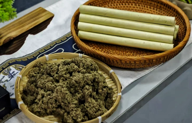 try to make moxa sticks by hand