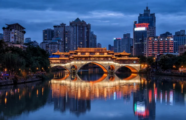 night-view-of-chengdu | China Xian Tour: Private & Tailor-Made China Tours Night View of Chengdu